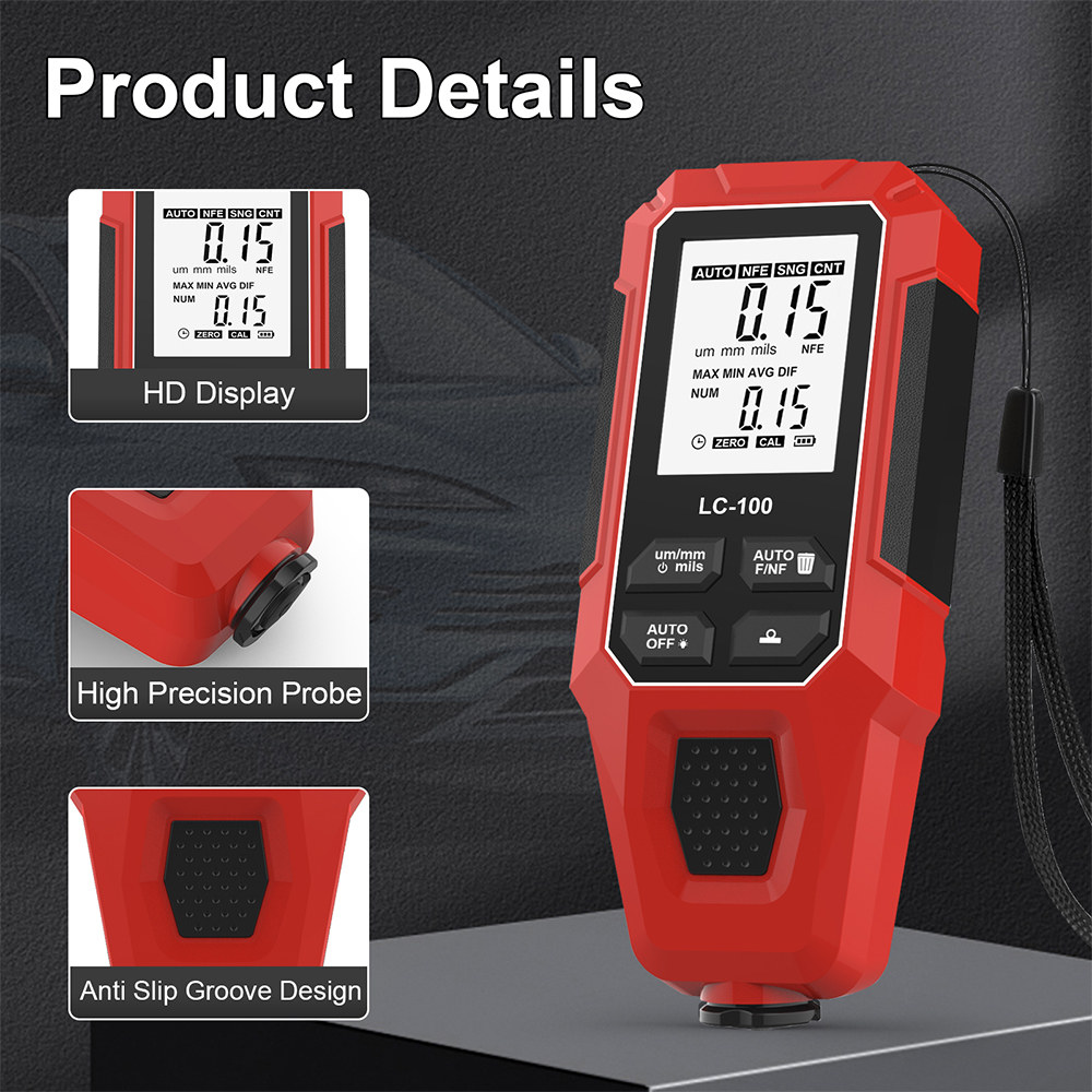 0-2000um Coating Thickness Gau – обзор и цена Paint Thickness Gauge