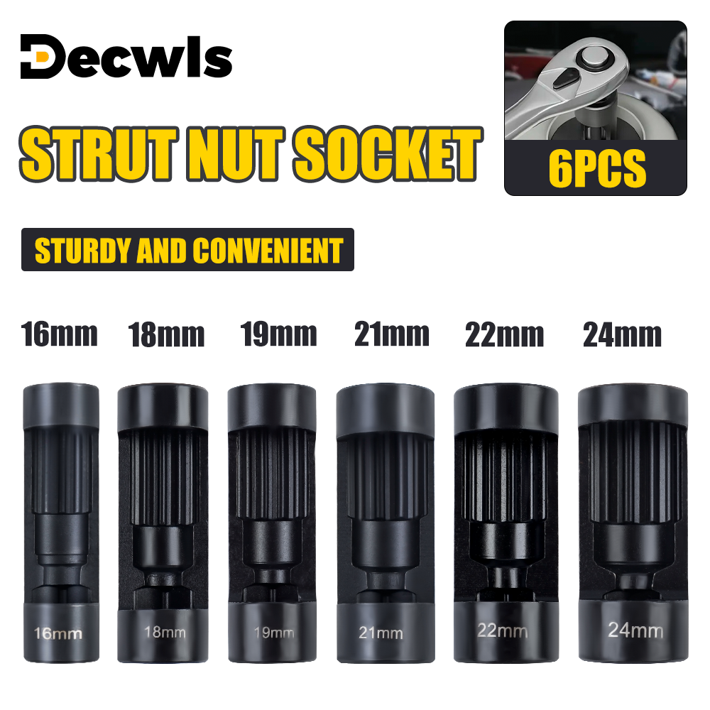6PCS Suspension Stud Nut Socke – обзор и цена Spring Compressor Tool