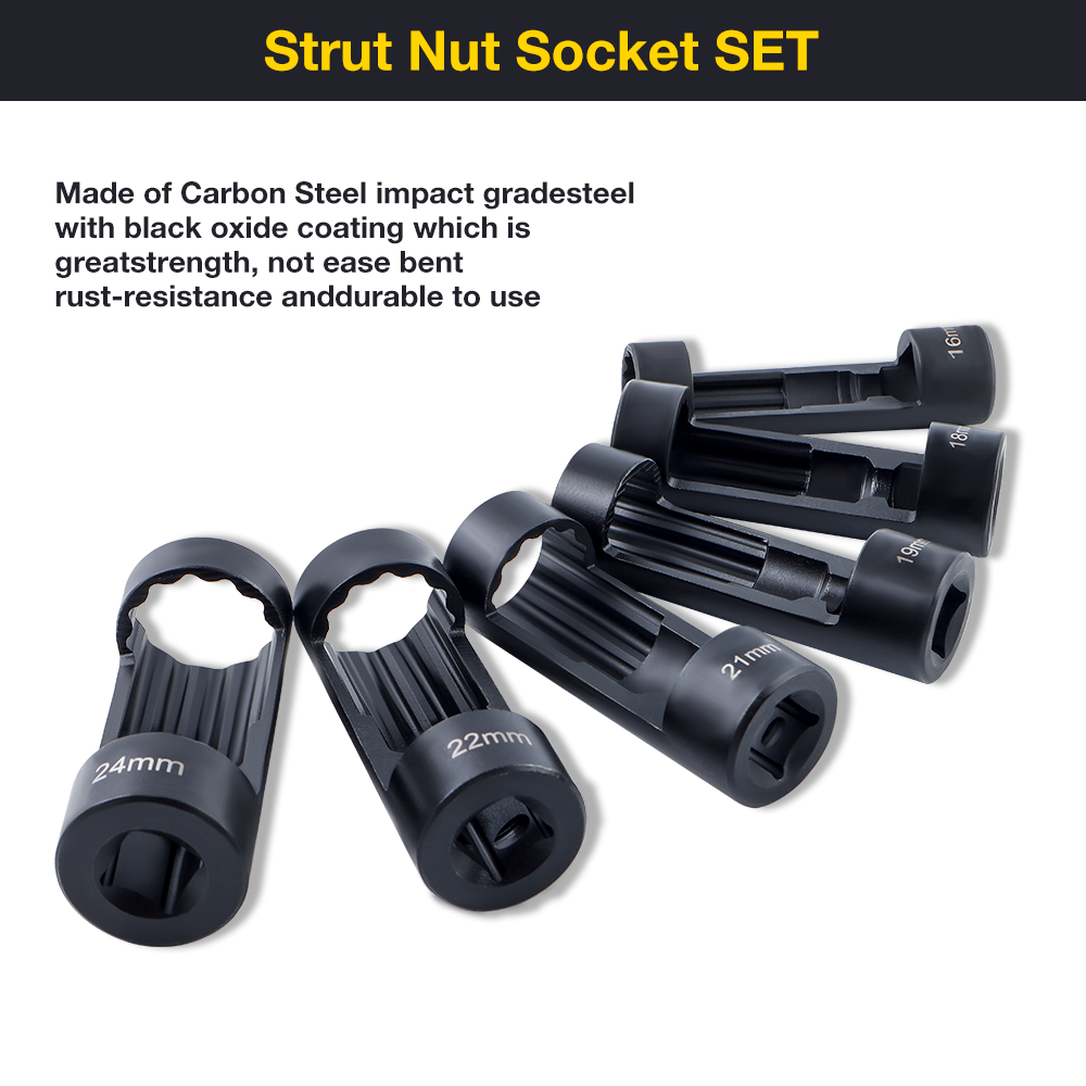 6PCS Suspension Stud Nut Socke – обзор и цена Spring Compressor Tool