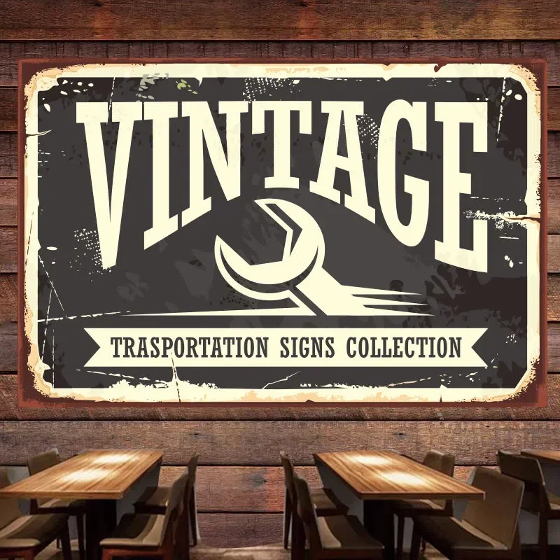 VINTAGE TRASPORTATION SINGS CO – обзор и цена Auto Repair Shop Banners