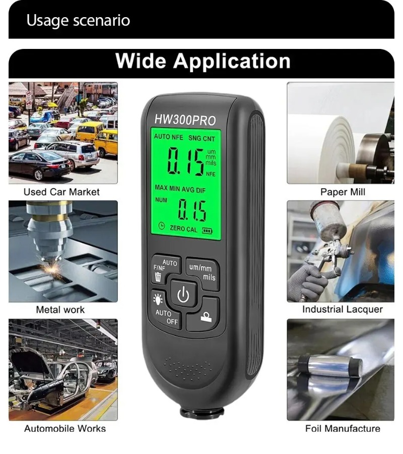 HW-300PRO Car Paint Film Autom – обзор и цена Paint Thickness Gauge