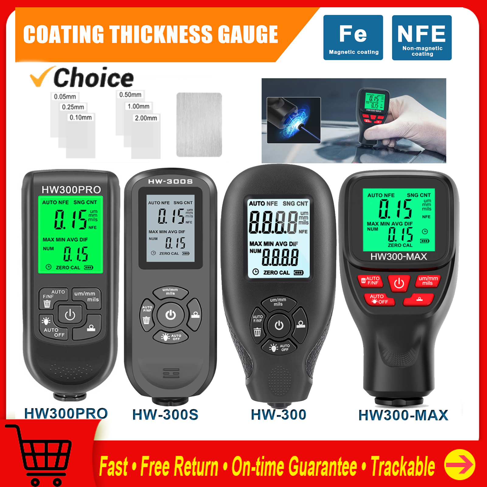 0-2000UM Thickness Gauge Digit – обзор и цена Paint Thickness Gauge