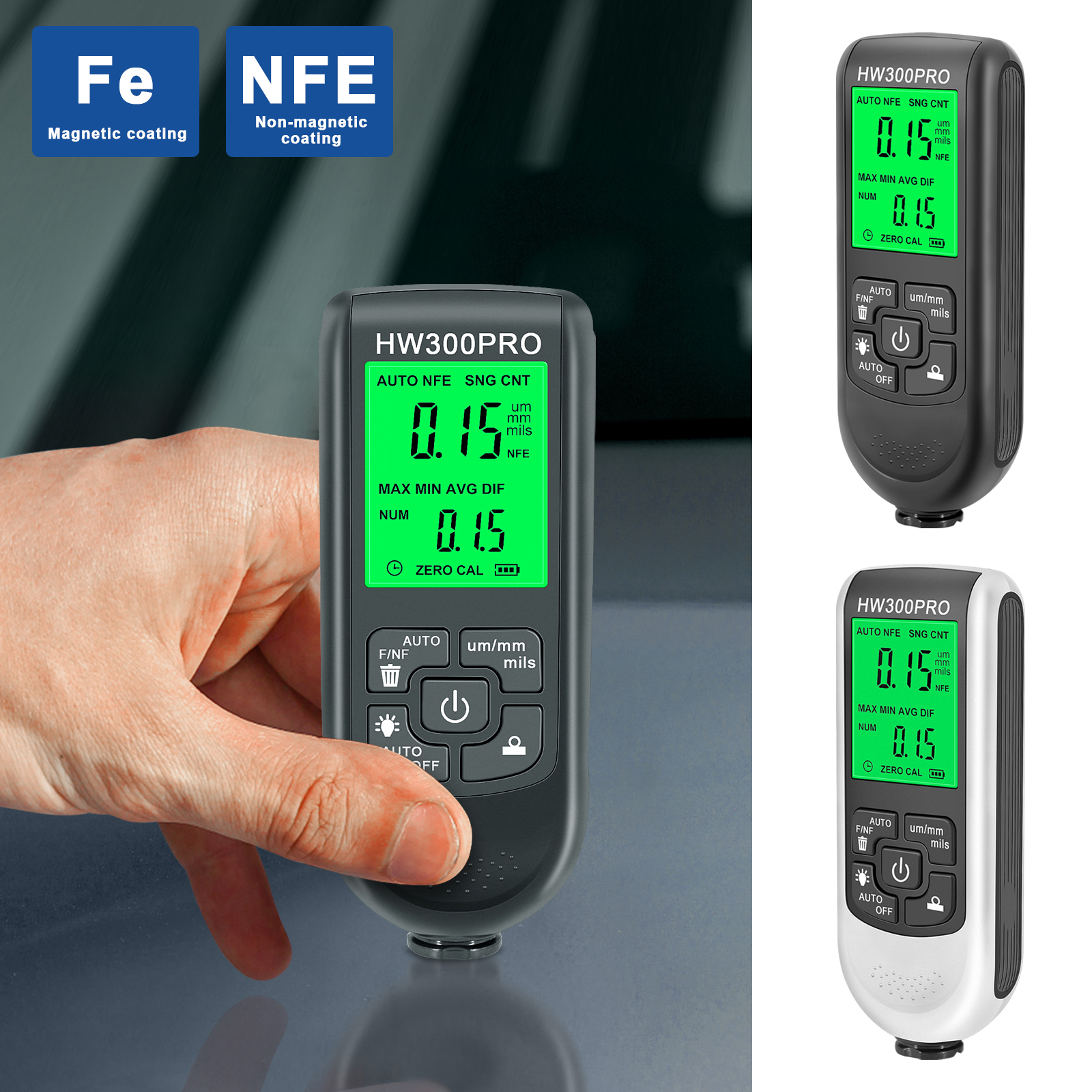 0-2000UM Thickness Gauge Digit – обзор и цена Paint Thickness Gauge