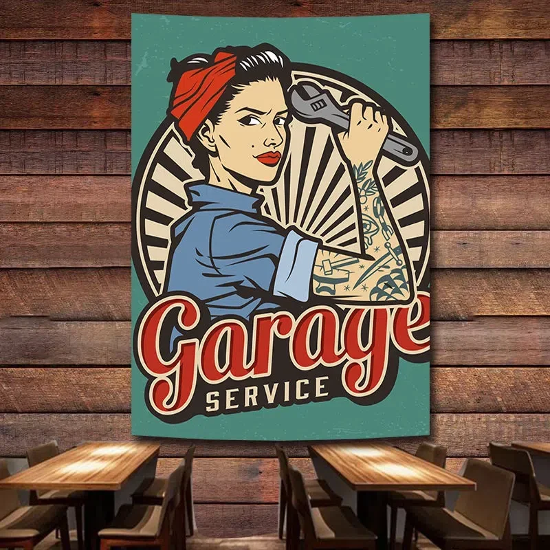 GARAGE SERVICE Vintage Car Rep – обзор и цена Auto Repair Shop Banners