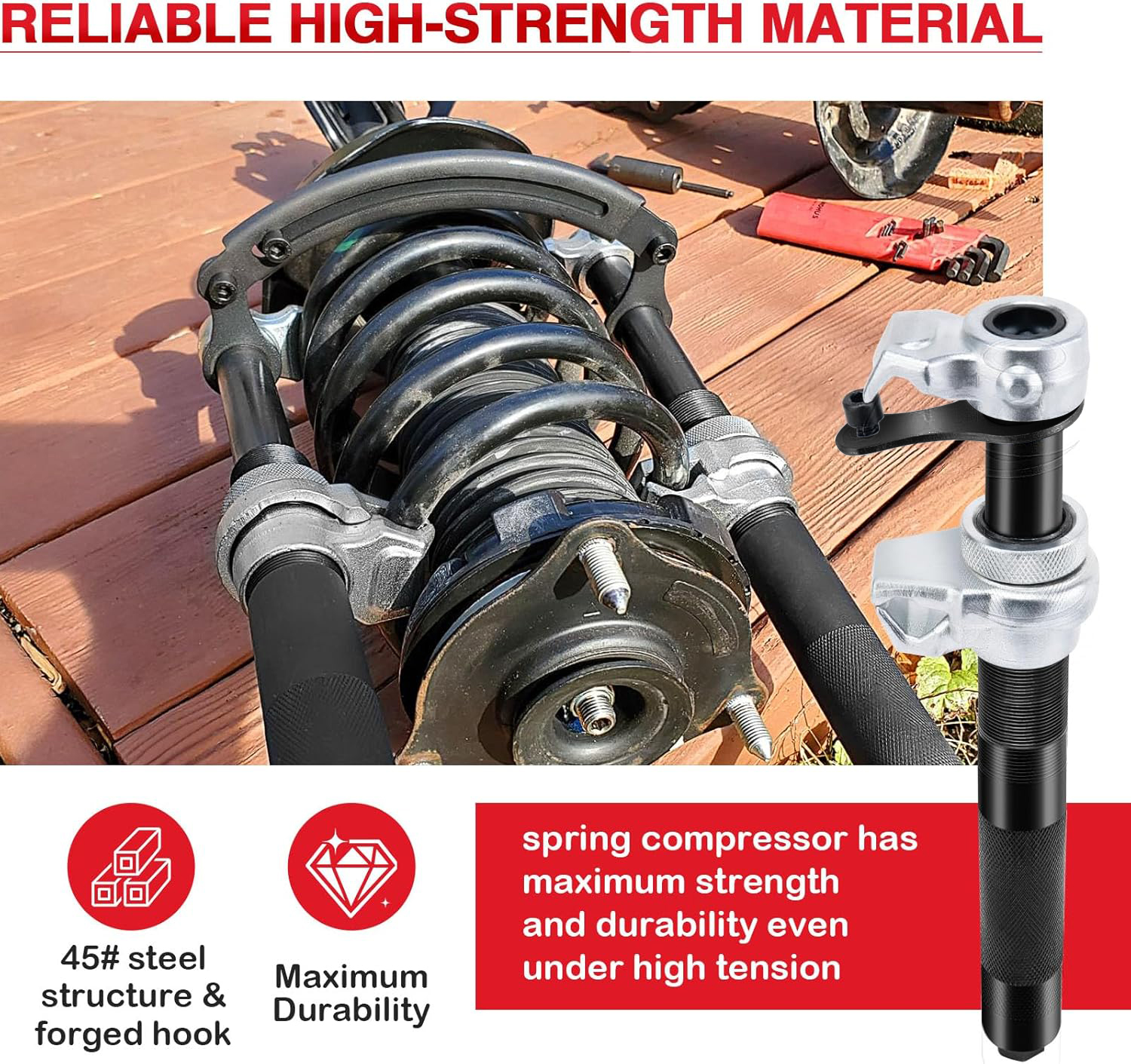 EAFC Car Shock Absorber Spring – обзор и цена Spring Compressor Tool