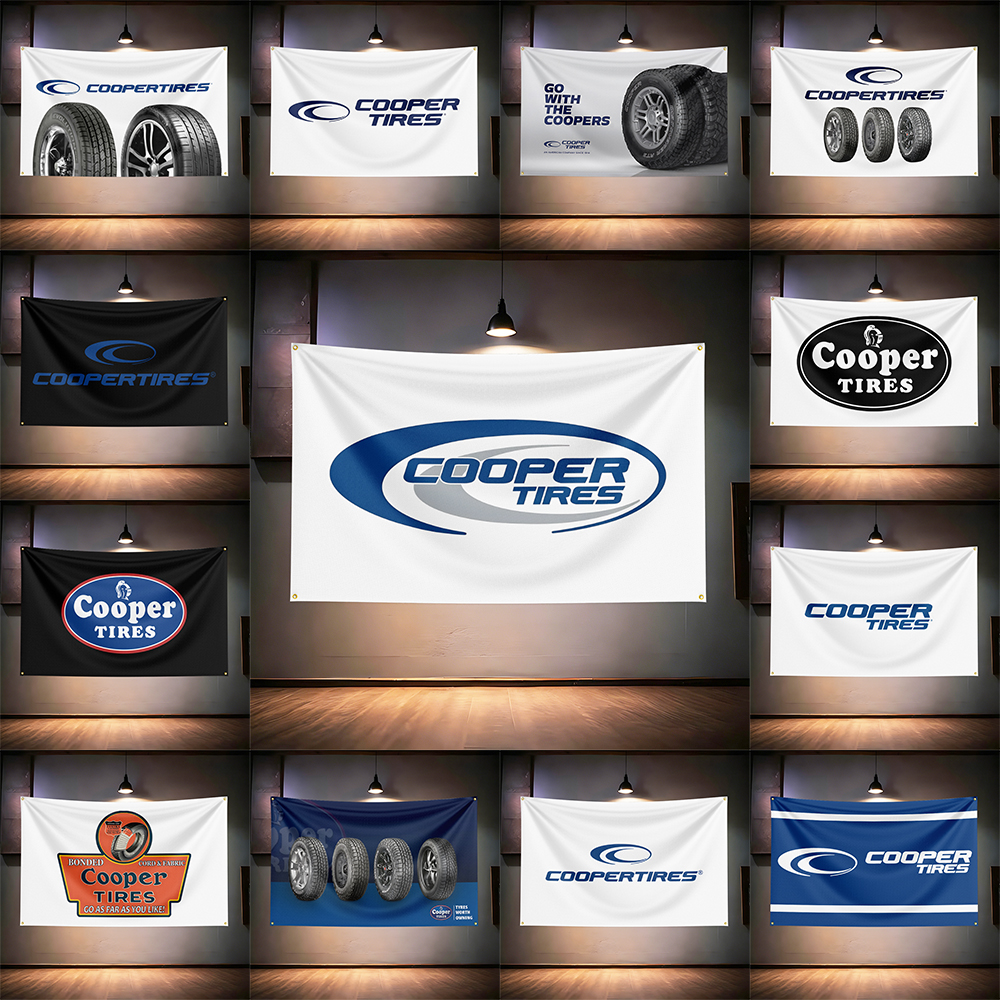 Coop-ers Tires Flag 3x5ft 90x1 – обзор и цена Auto Repair Shop Banners