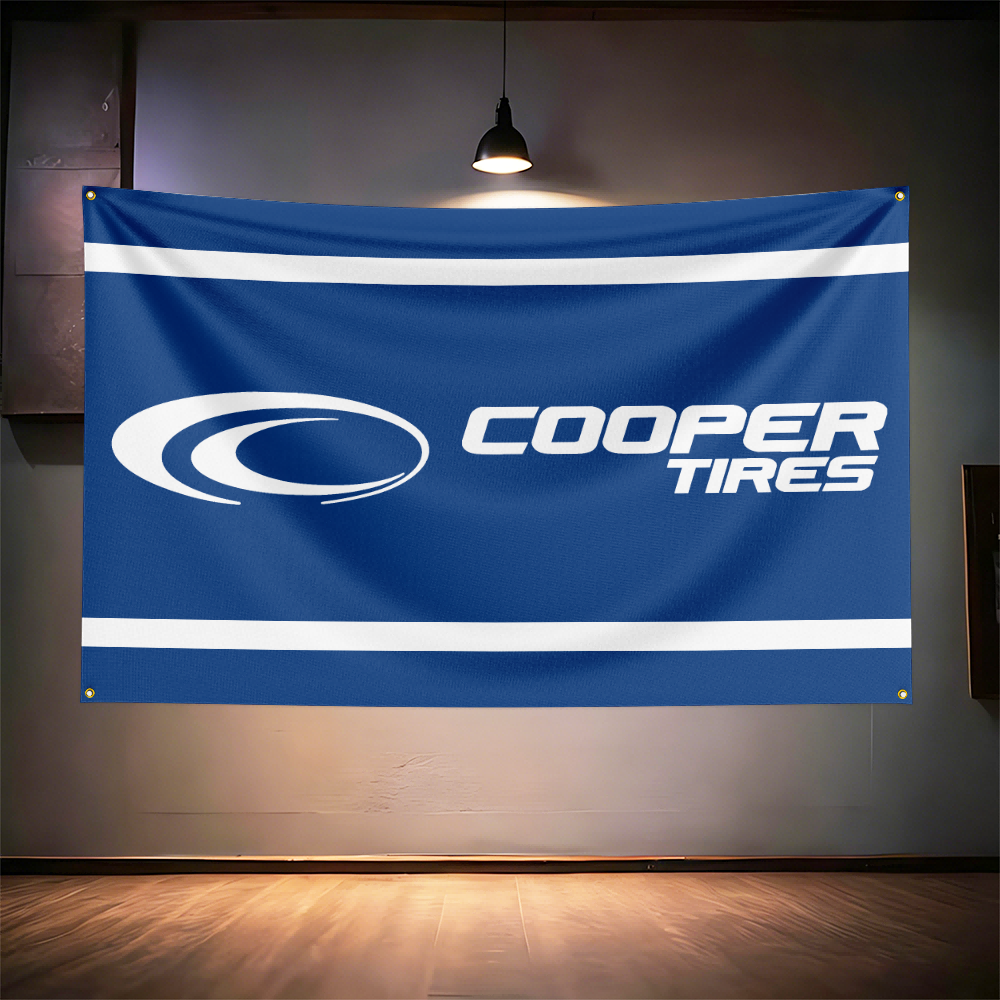 Coop-ers Tires Flag 3x5ft 90x1 – обзор и цена Auto Repair Shop Banners