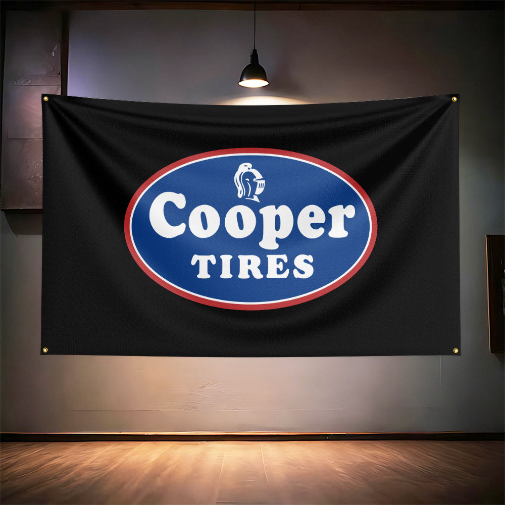 Coop-ers Tires Flag 3x5ft 90x1 – обзор и цена Auto Repair Shop Banners
