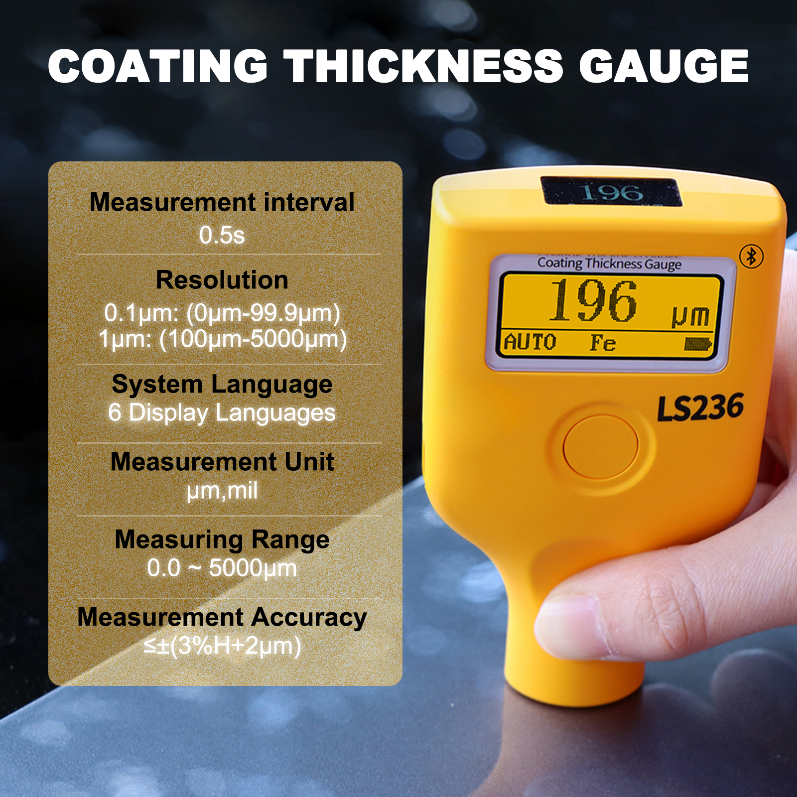 Dual Display Paint Thickness G – обзор и цена Paint Thickness Gauge